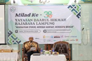 Ketua Pembina Yayasan Daarul Hikmah Rajabasa Lampung, Dr. Ir. Abdul Hakim, M.M.